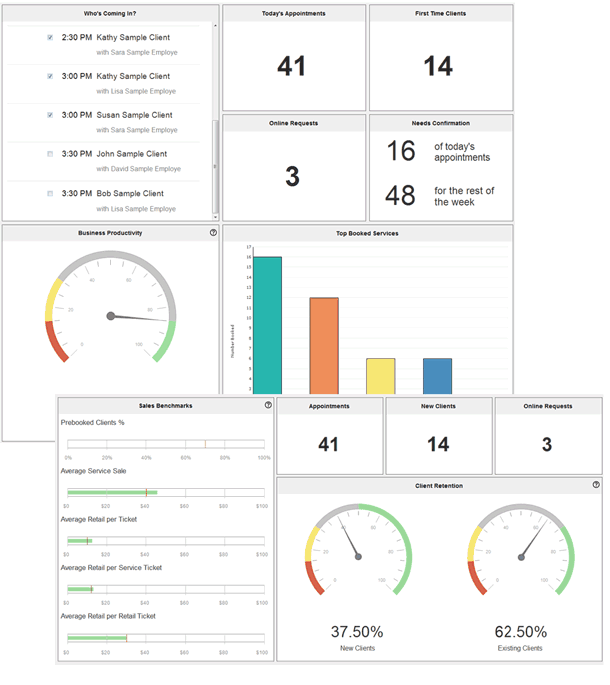 Daysmart Salon Dashboard